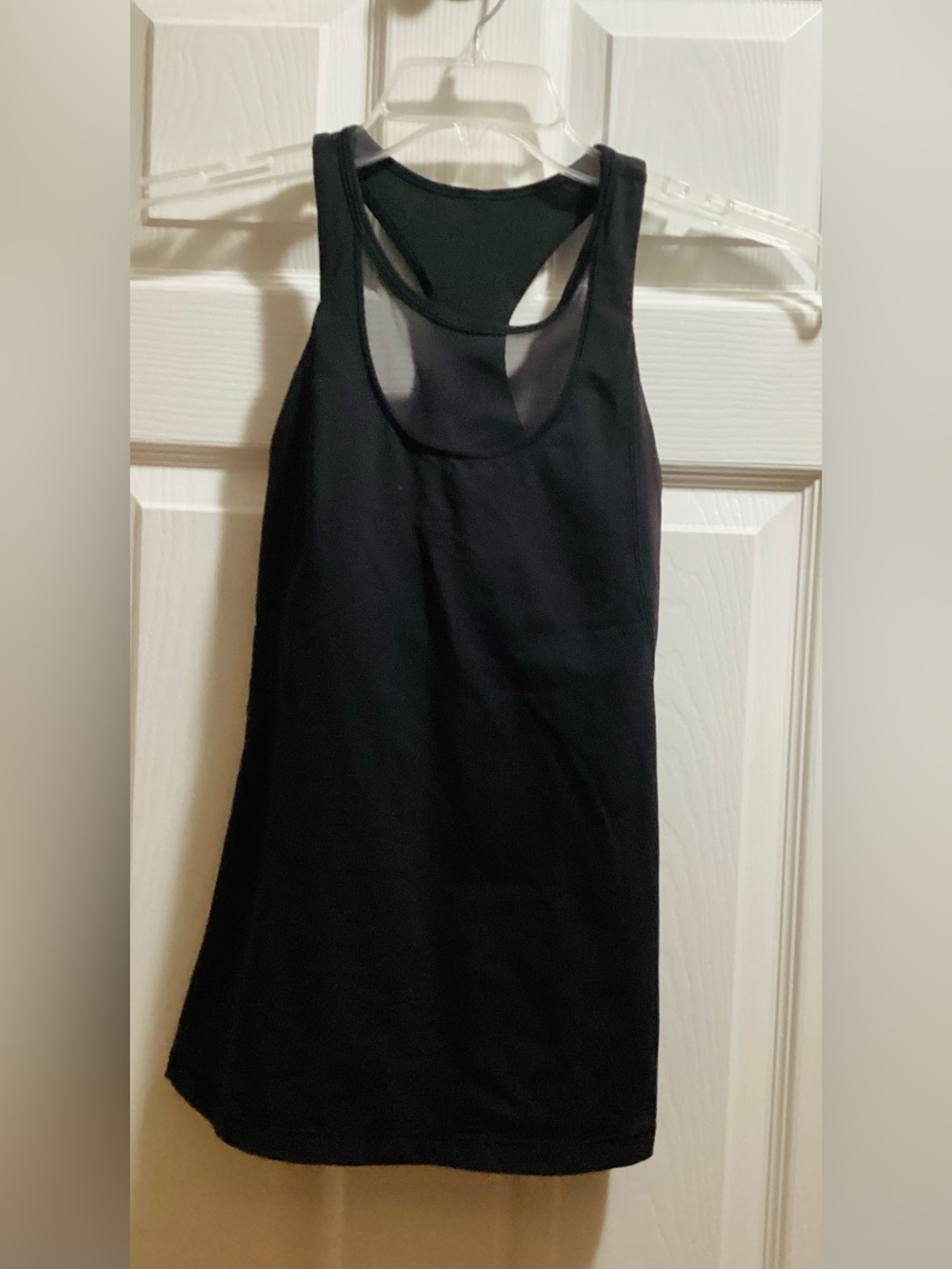 lululemon athletica Black Racerback Tank with Mesh Back